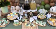 βάπτιση jungle theme candy bar με ζωάκια σαφάρι