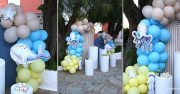βάπτιση θαλασσινό θέμα γαλάζια διακόσμηση